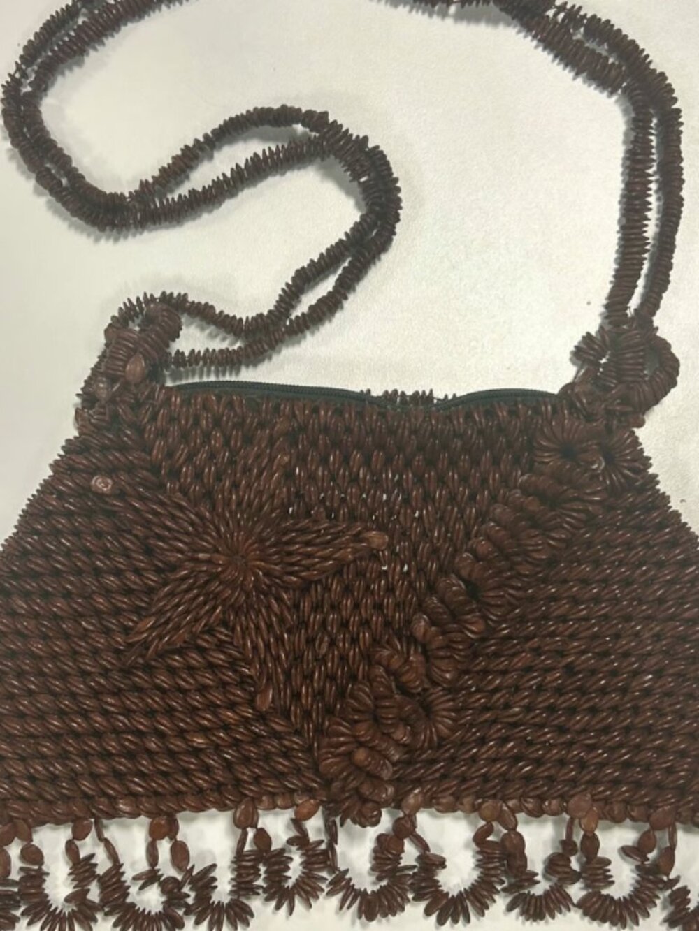 Vintage Handmade Watermelon Seed Purse